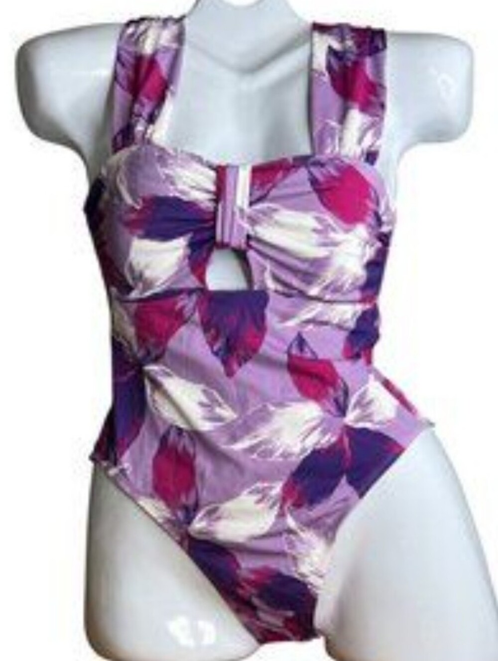 Purple one peice swimsuit